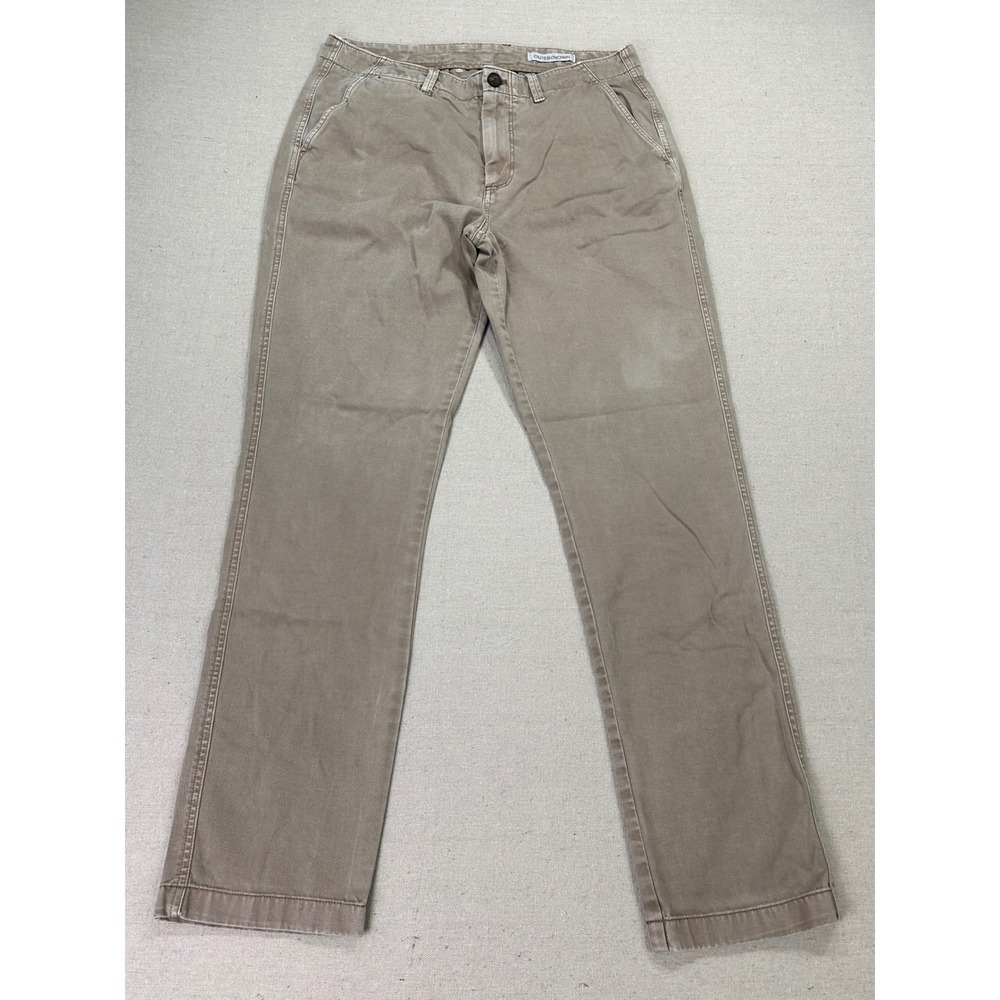 Outerknown Mens 32 Organic Cotton Chino Pants Tan Khaki Straight Leg  Outdoor